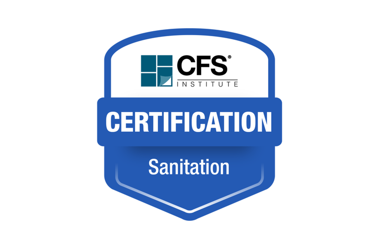 Sanitation Certification Awarded badge