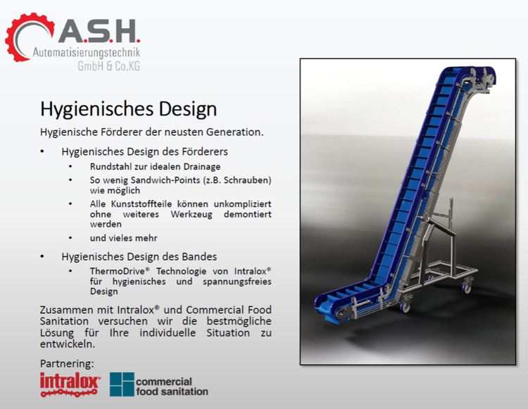 ASH Hygienic Conveyor Design