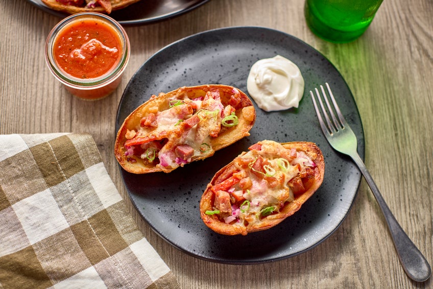 Meat Lover’s Italian Potato Skins