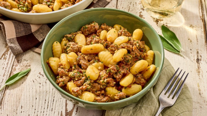 Toscano Ground Sausage Gnocchi with Brown Butter