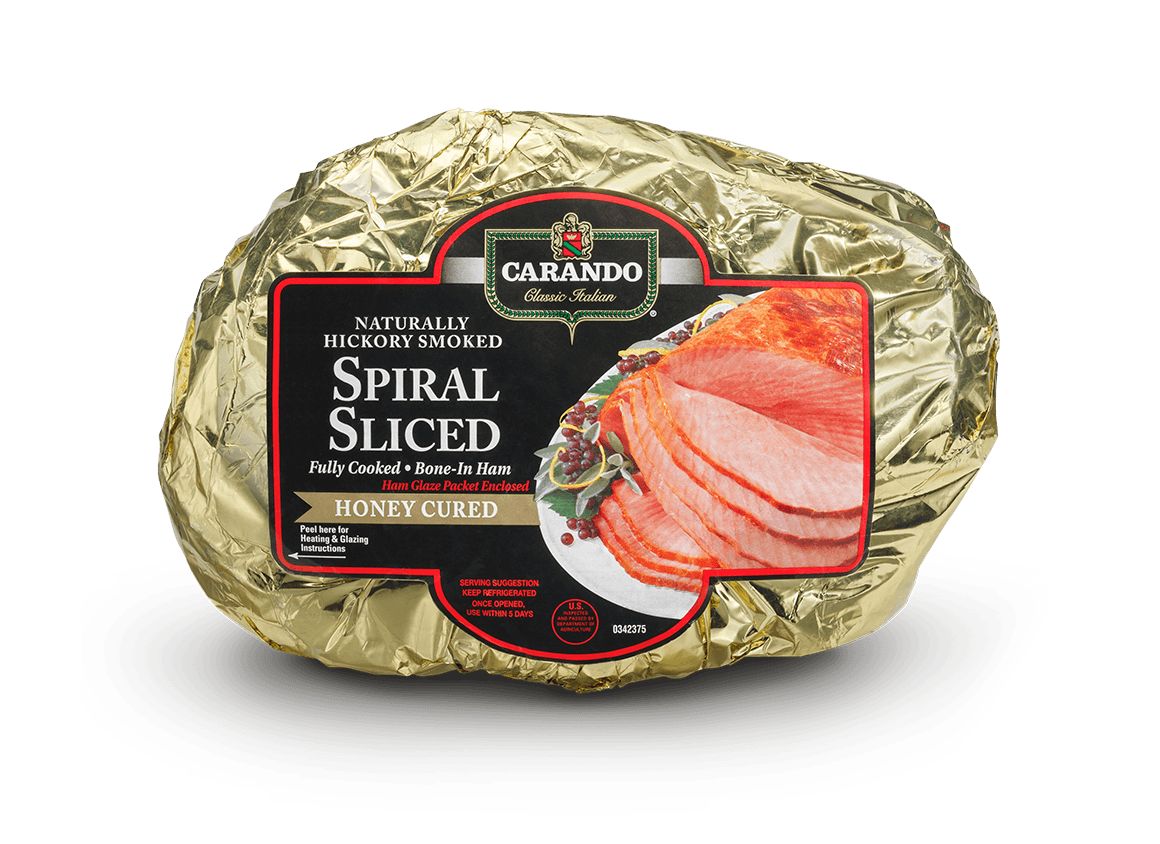 Honey Spiral Sliced Bone-In Ham - Half