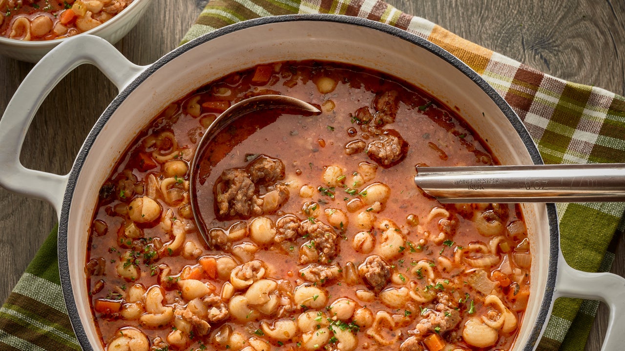 Pasta e Ceci with Toscano Ground Sausage