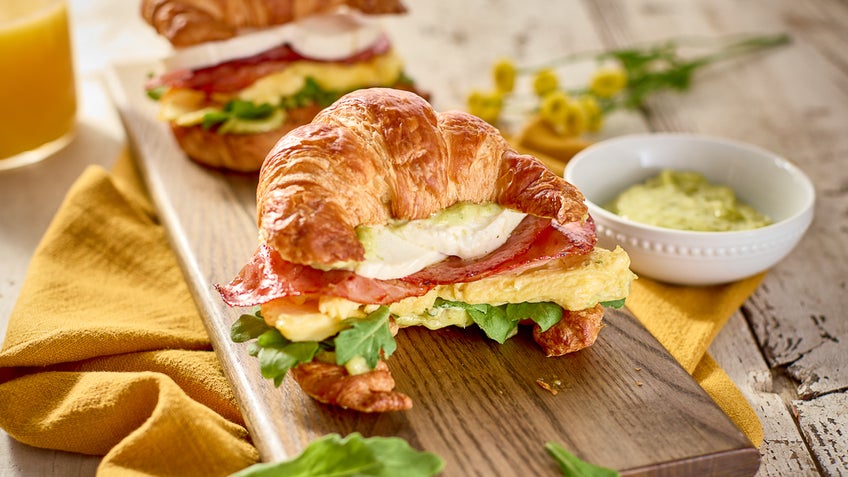 Prosciutto Breakfast Croissants