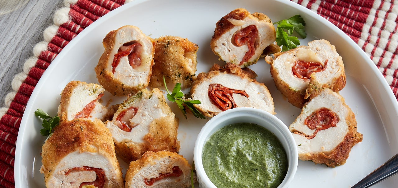 Pepperoni and Fontina Stuffed Chicken Breast