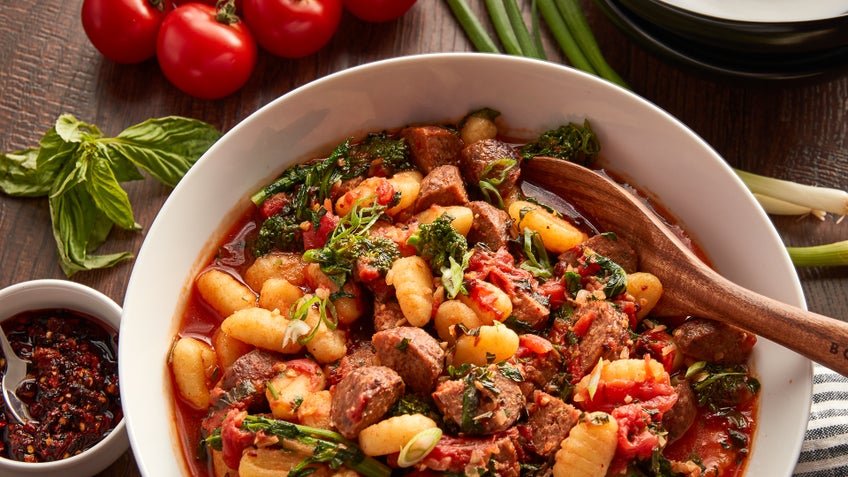 Spicy Sicilian Meatball Gnocchi