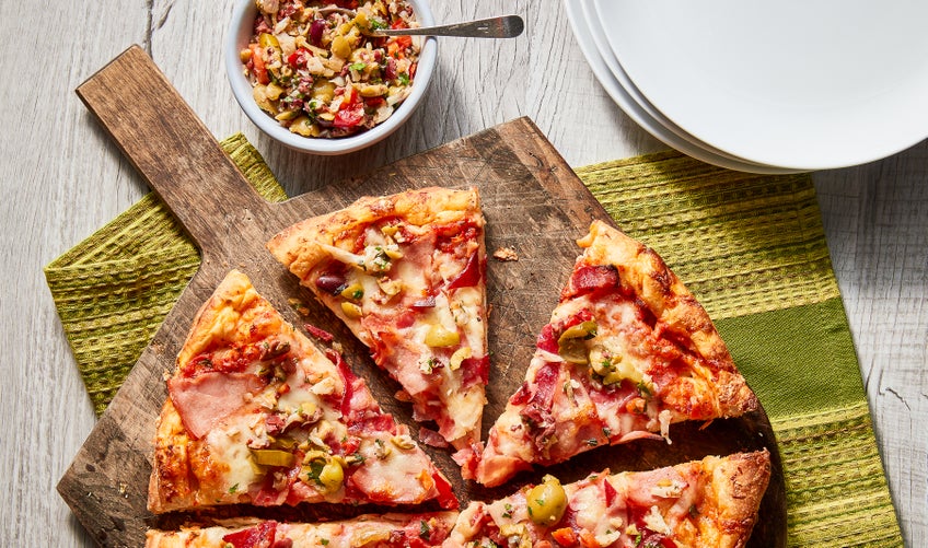 Muffuletta Pizza