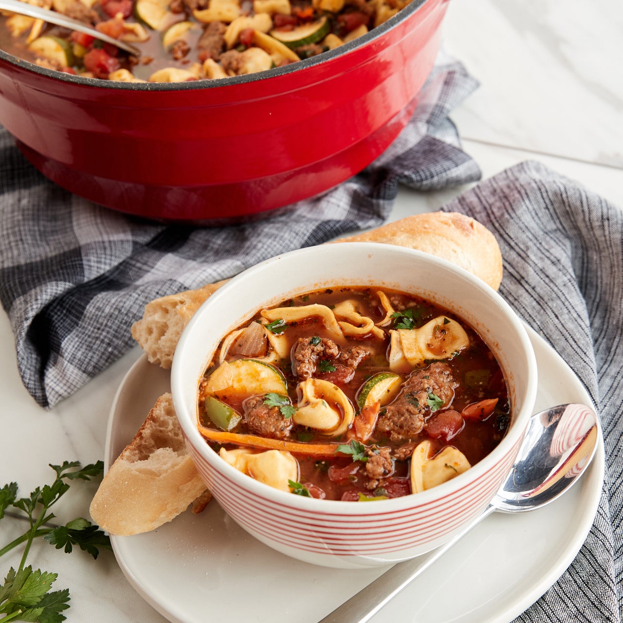 Calabrese Tortellini Soup