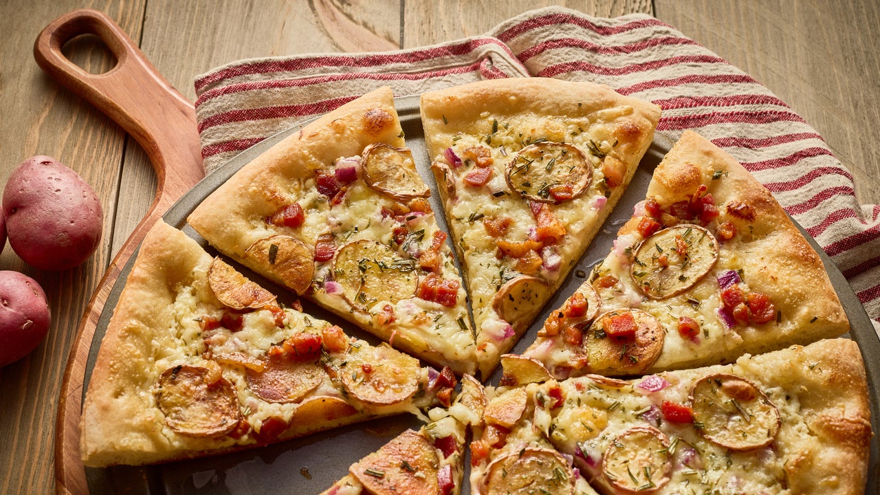 Herbed Potato Pizza with Proscuitto