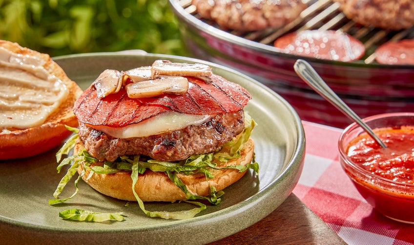 Caesar Pizza Burger