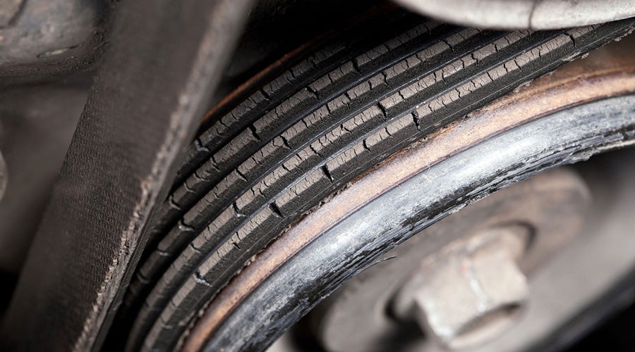 A close up of a tire