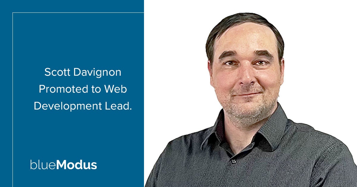 Scott Davignon Promoted to Web Development Lead