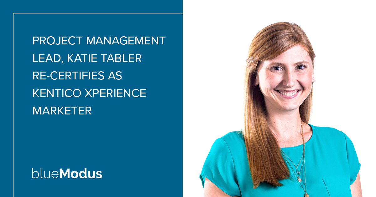 Katie Tabler Re-Certifies as Kentico Xperience