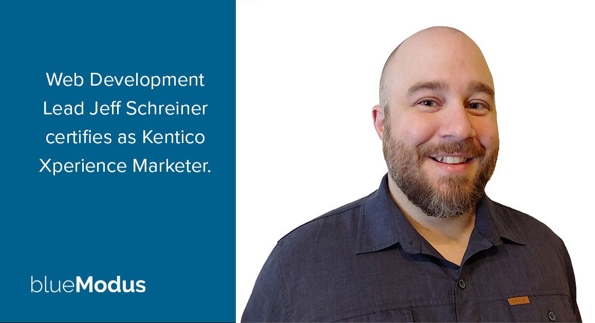 Jeff Schreiner Earns Kentico’s Marketing Certification 