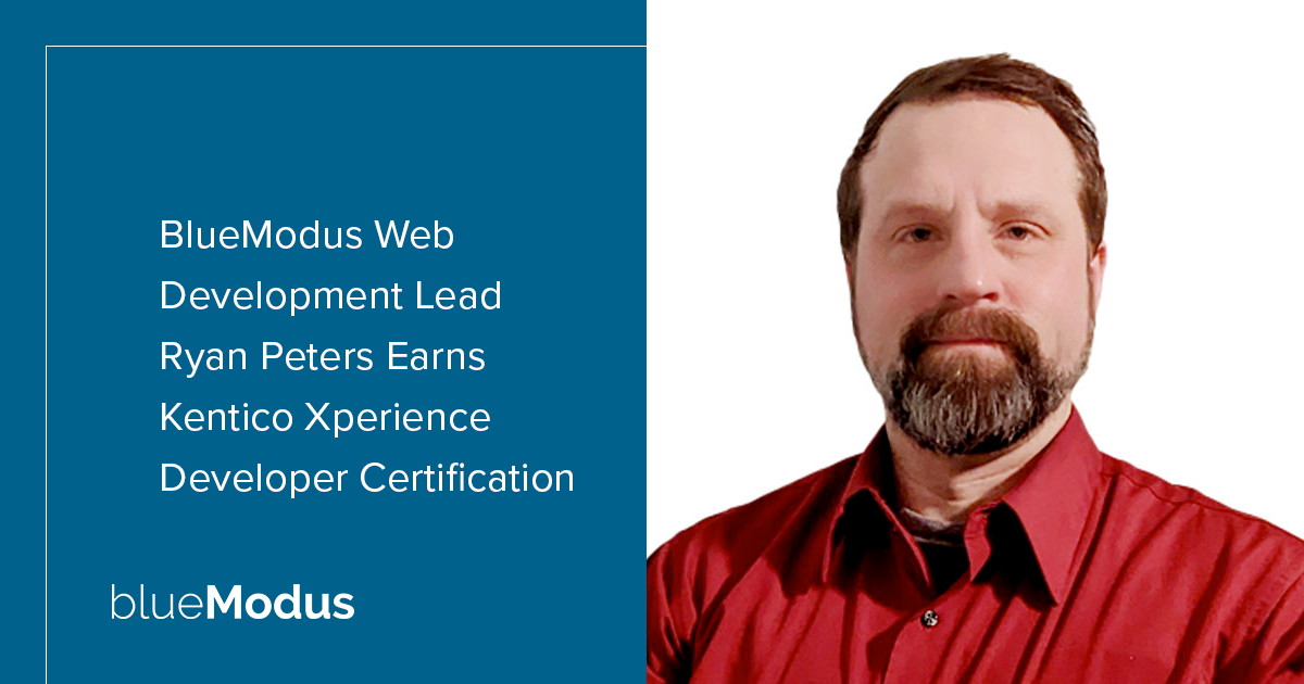 Ryan Peters Earns Developer Certification for Kentico Xperience  