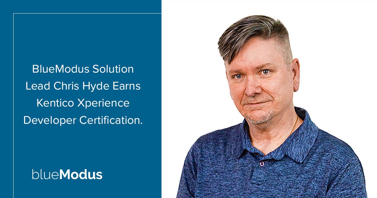 Chris Hyde Earns Developer Certification for Kentico Xperience 