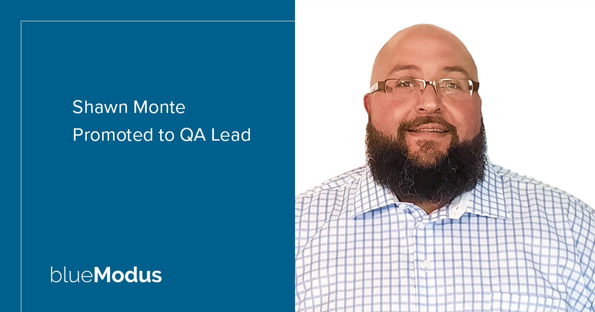 Shawn Monte Promoted to QA Lead