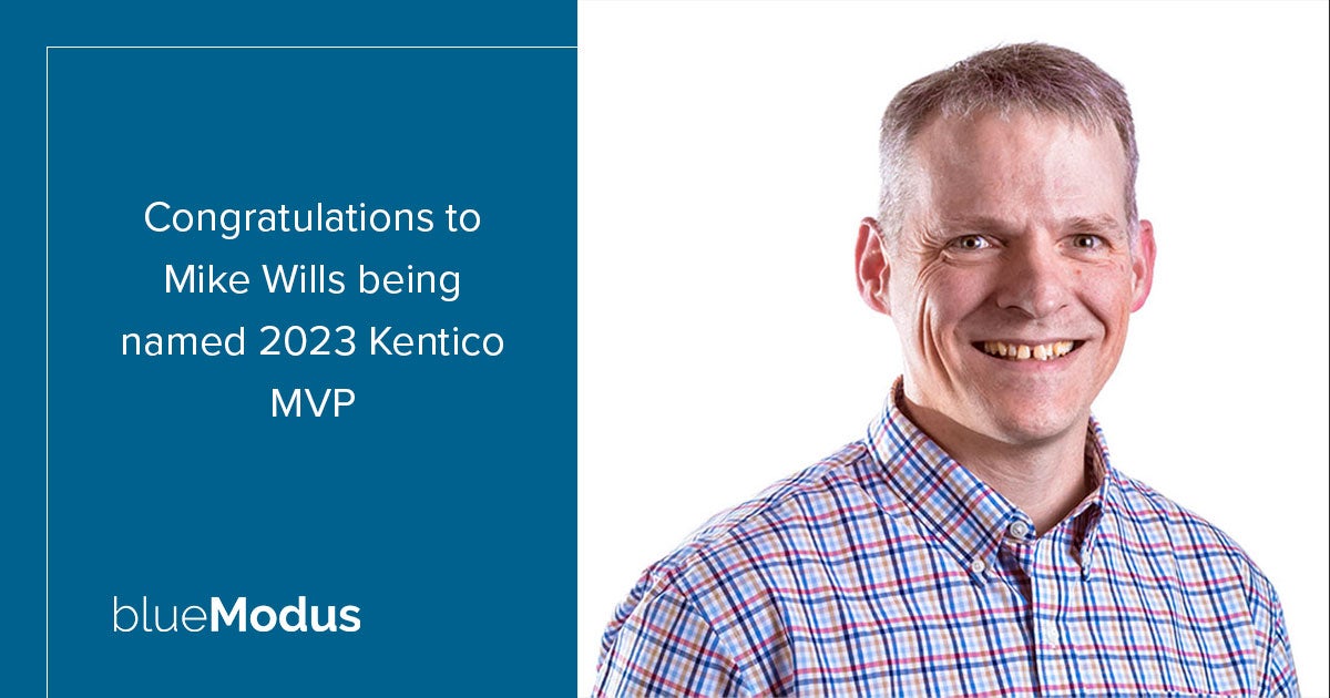 Mike Wills Recognized as 2023 Kentico MVP
