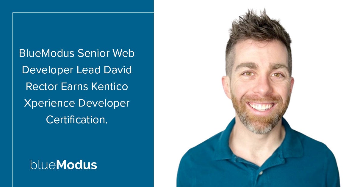 David Rector Earns Developer Certification for Kentico Xperience 
