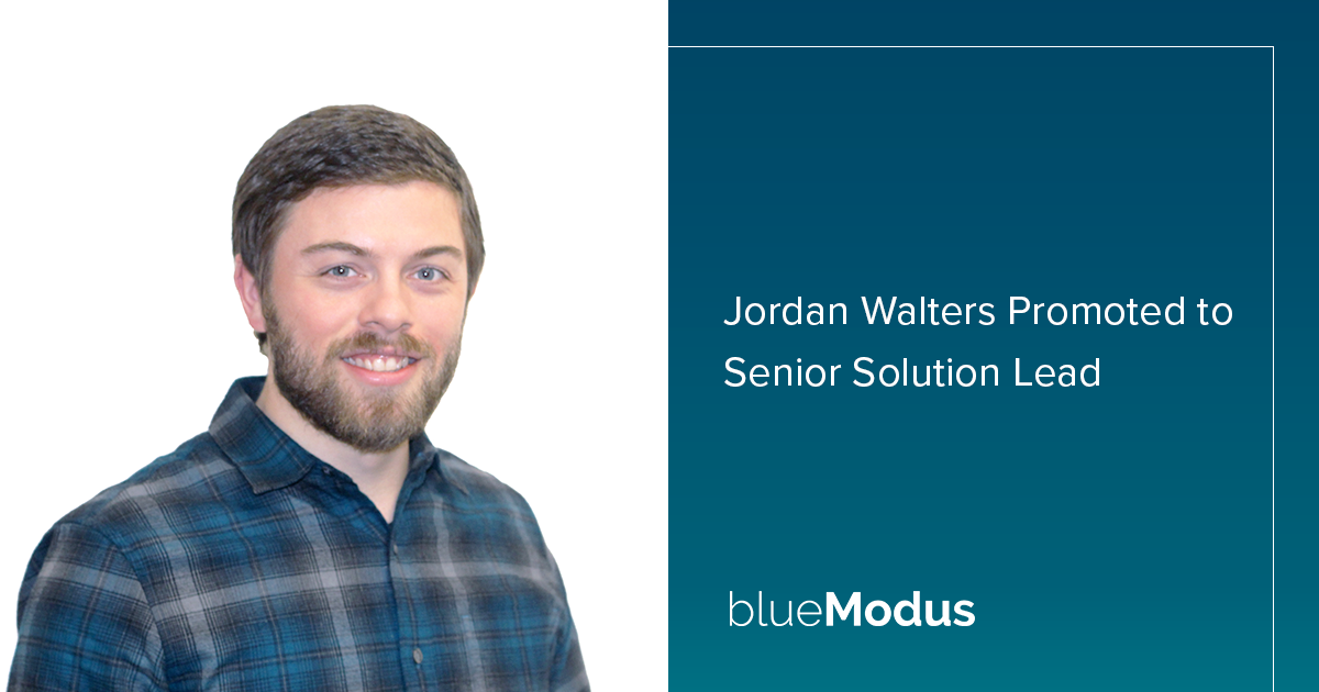 Jordan Walters Promoted to Senior Solution Lead 