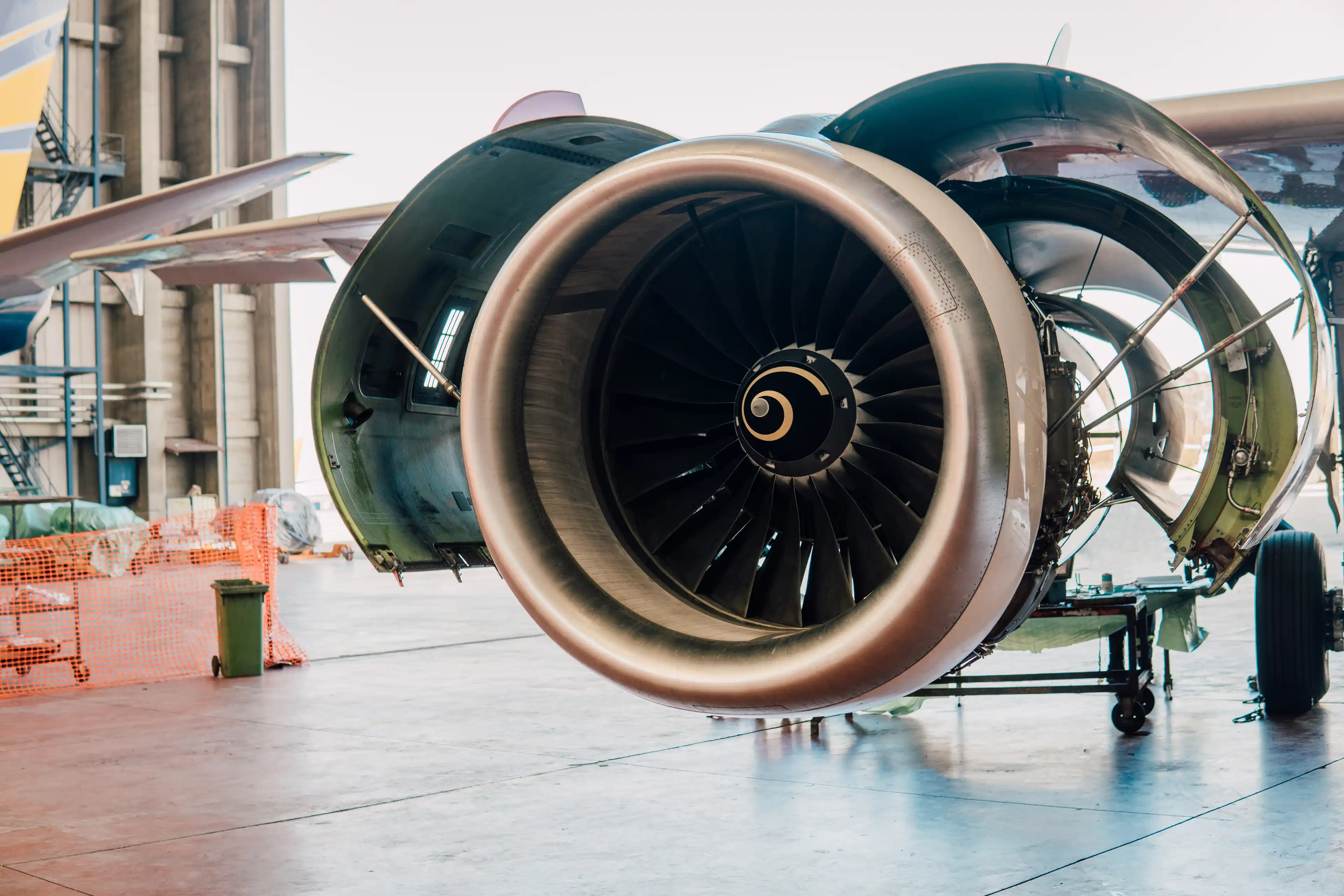 Image of an aeroplane engine. 