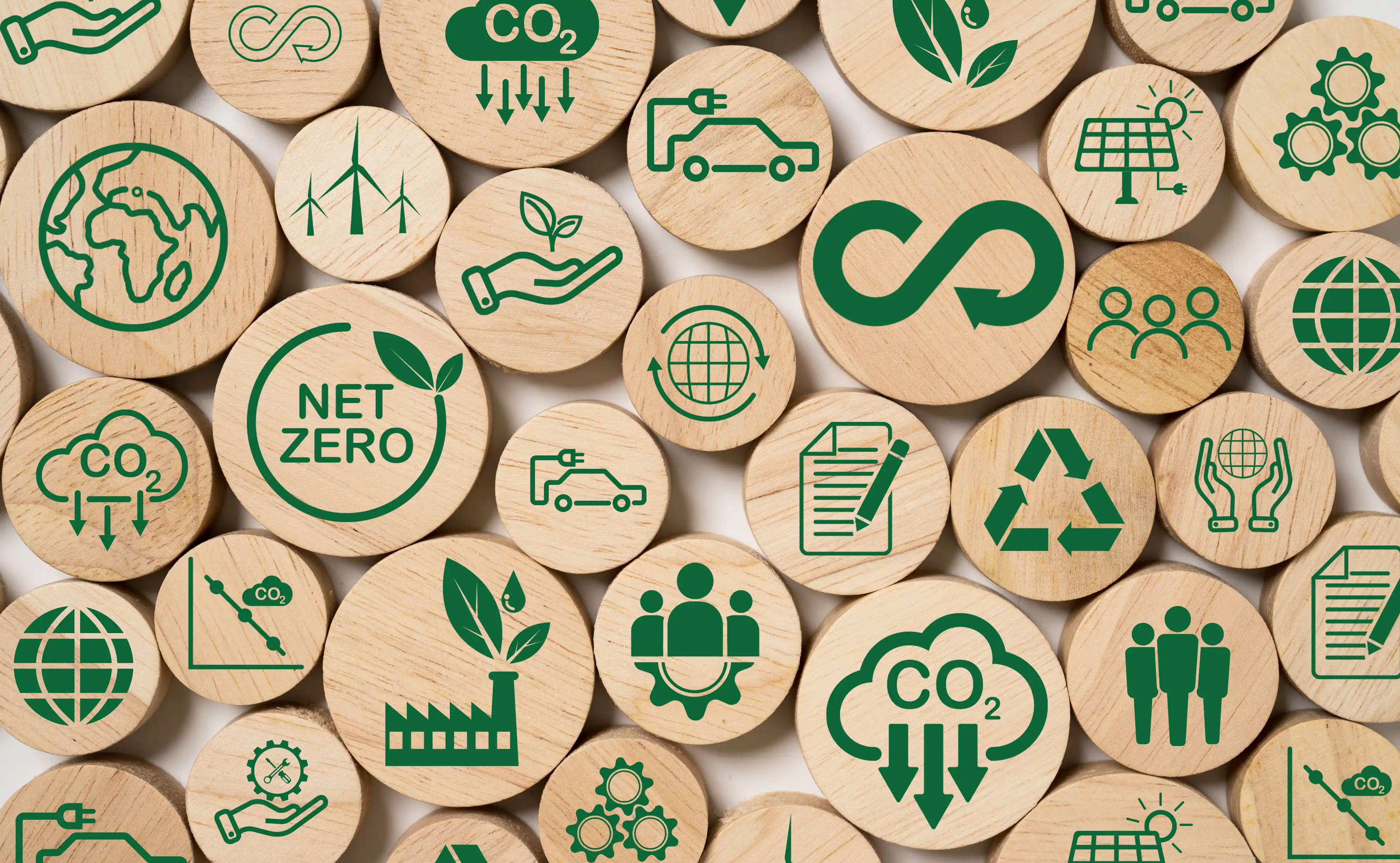 Icons on wooden discs