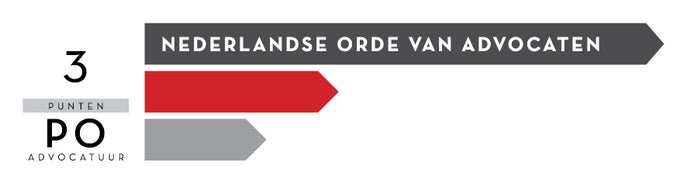 Logo Nederlandse Orde van Advocaten (NOvA) 3 PO punten