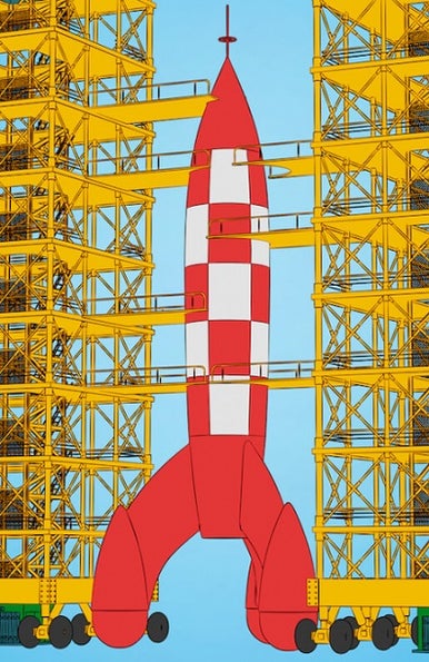 tekening van raket