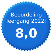 beoordelingscijfer leergang 2022: 8,0