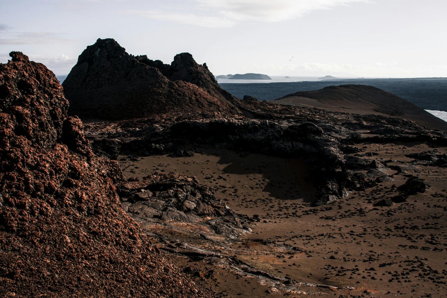 Vulkanische eilanden in de Galápagos