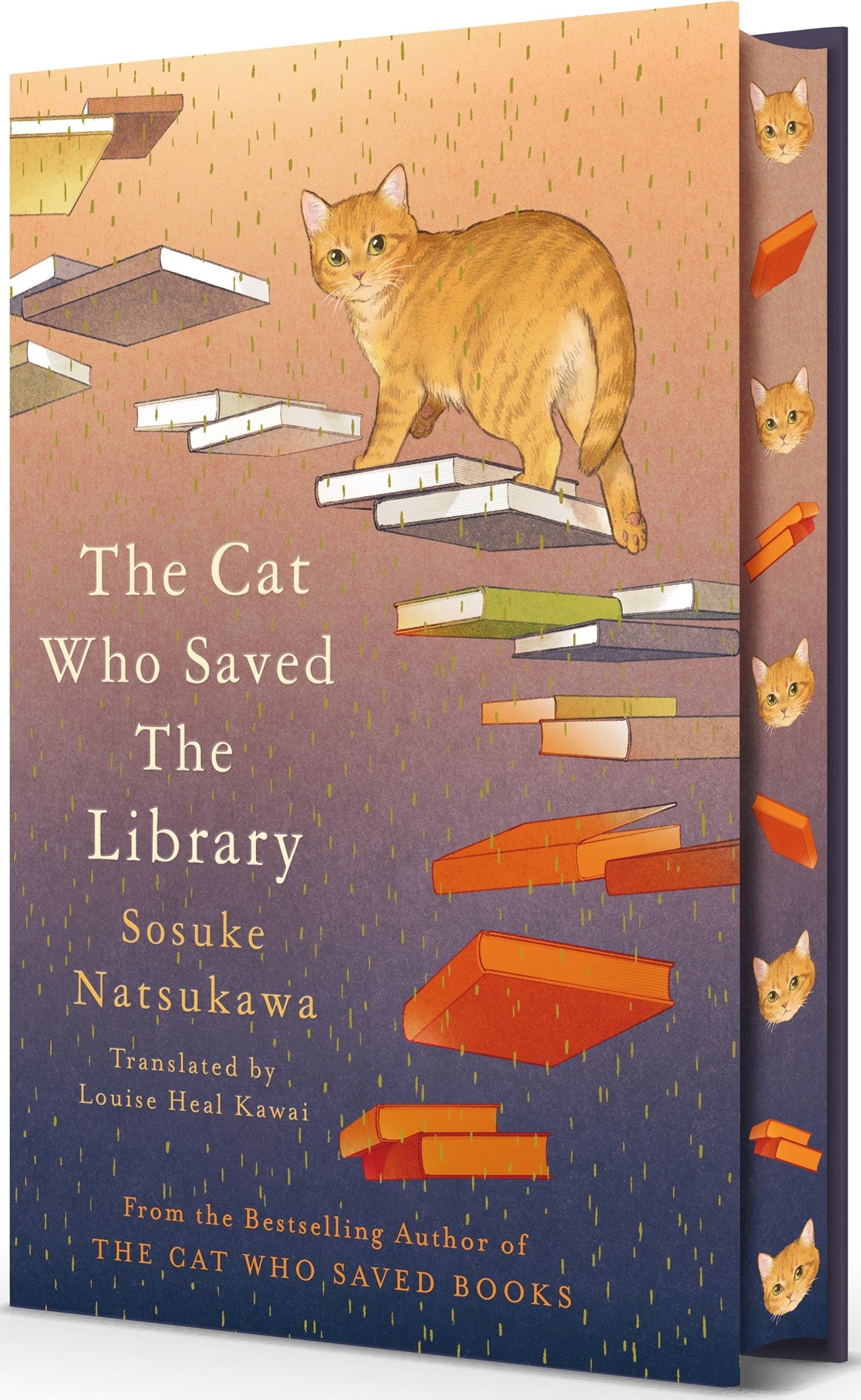 Book cover for The Cat Who Saved the Library: SPRAYED EDGE EDITION