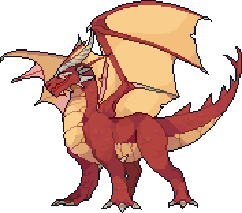 Red Pixelated Dragon Gen Con mascot
