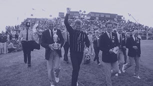 Sandy Lyle following his win at The Open in 1985