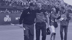 Phil Mickelson and Henrik Stenson following their epic duel at Royal Troon