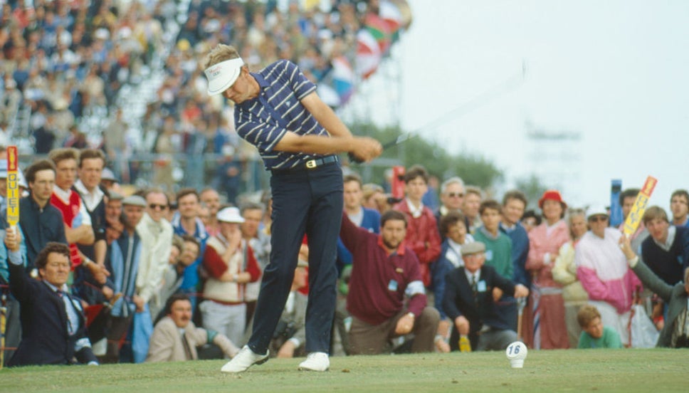 Sandy Lyle in the final round of The 114th Open