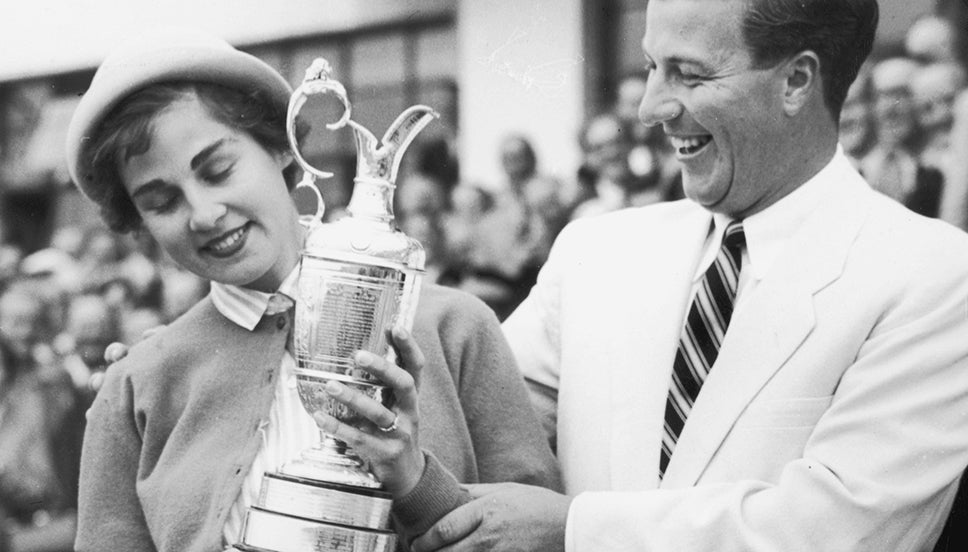 Peter Thomson following his Open victory in 1954