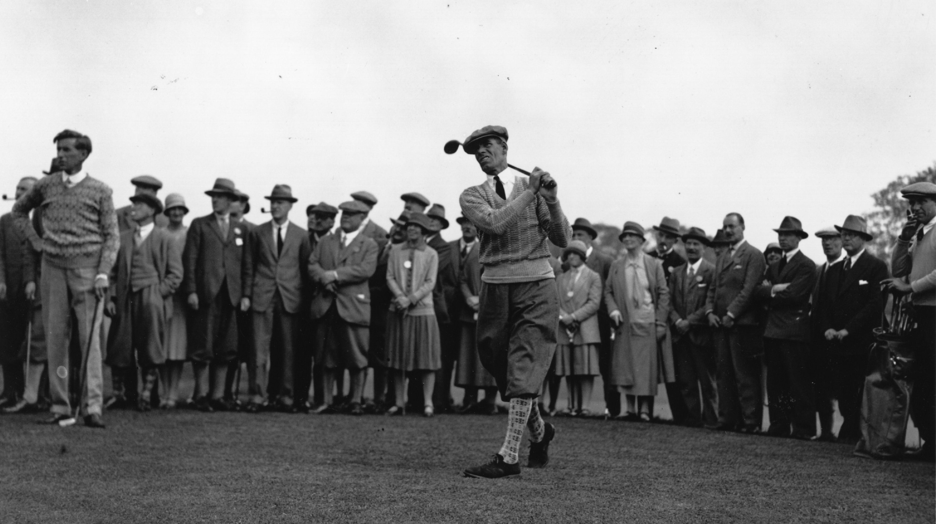 George Duncan playing a shot