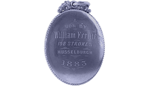 The medal presented to Willie Fernie following his Open win in 1883