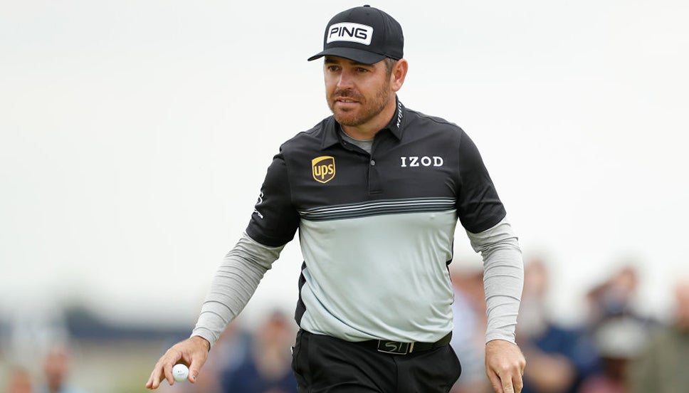 Louis Oosthuizen on day one of The 149th Open