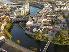 Aerial view of Sligo Town, County Sligo, Ireland