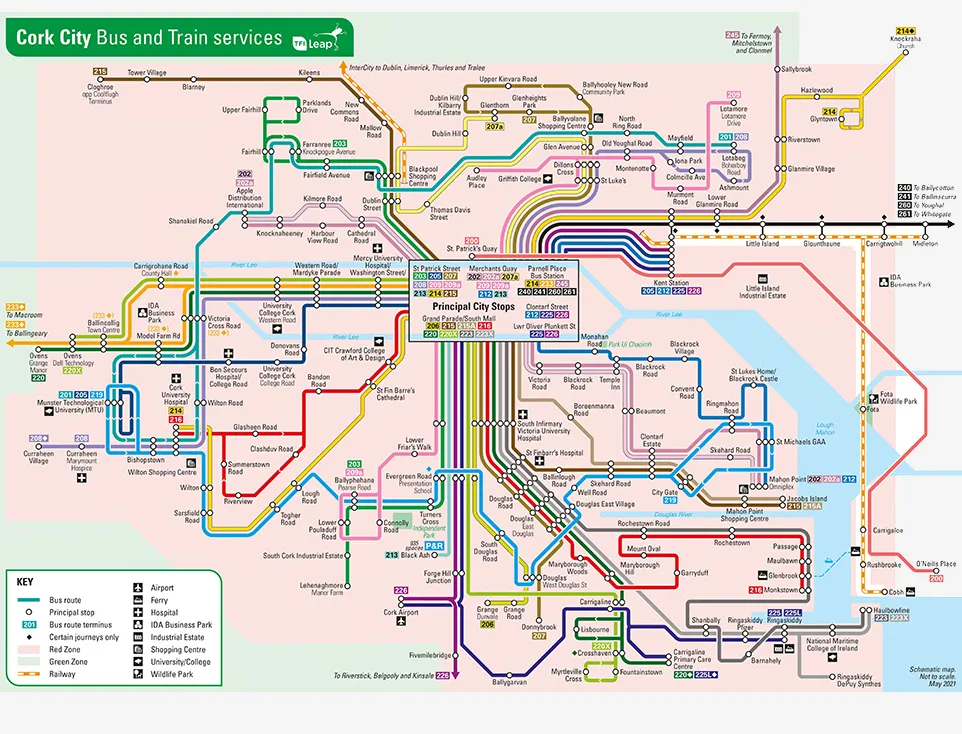 Cork City Network Map