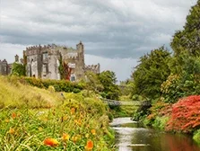 Beautiful autumn colors at Birr Castle, County Offaly, Ireland