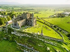 Aerial photo of the Rock of Cashel, County Tipperary. 