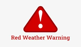 Red weather warning