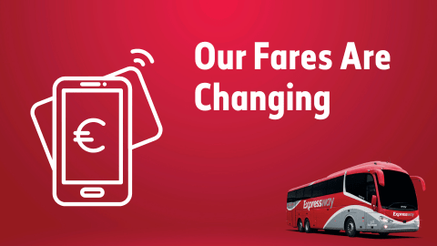 A notice to state our fares are changing