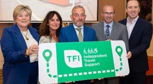 Photo of Bus Éireann CEO Stephen Kent at the launch of the Waterford Independent Travel Support Scheme with Minister Gerry Buttimer in Waterford on Tuesday 3 Setptember