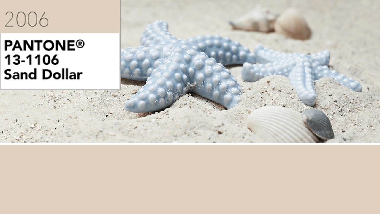 Imagen oficial de Sand Dollar: Pantone del año 2006