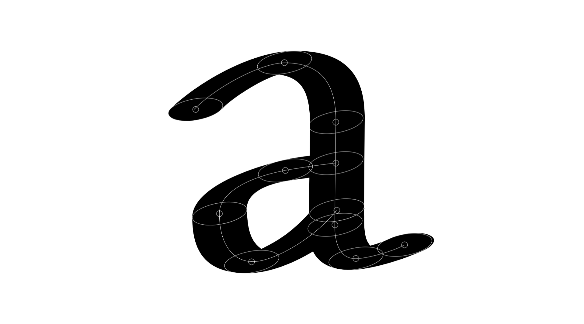 The most important feature is the individual width and angle control of every single point on the skeleton. Skeleton type design brush extension for Glyphsapp. 