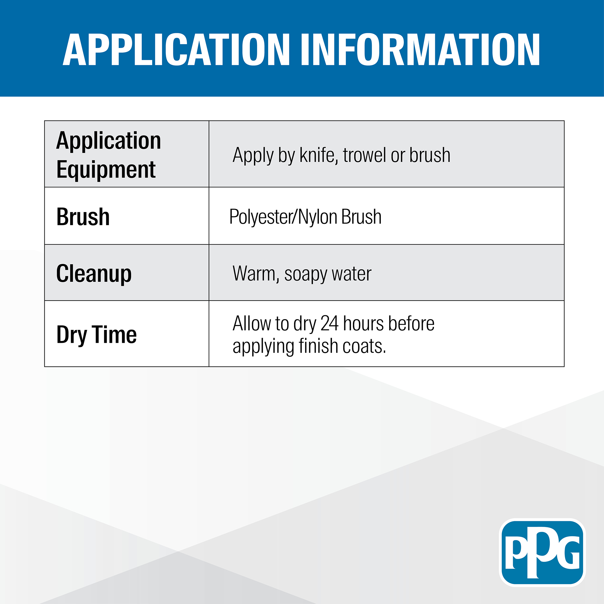 Pitt-Flex Elastomeric Patching Compound Application Info