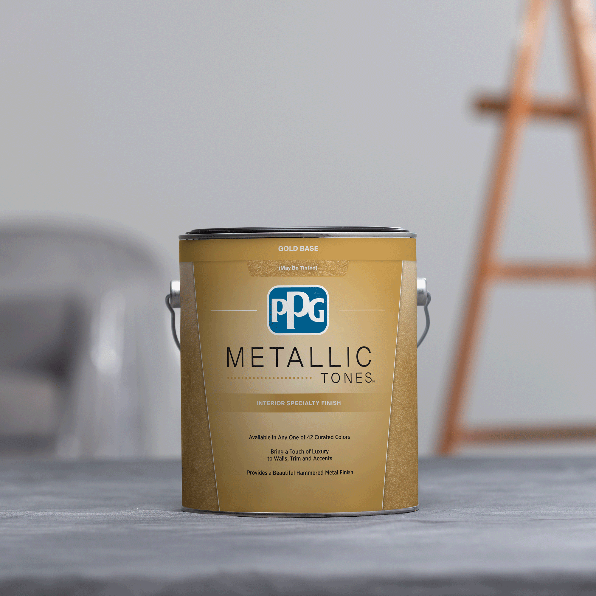 Metallic Tones Gold Can Cut - Interior Background