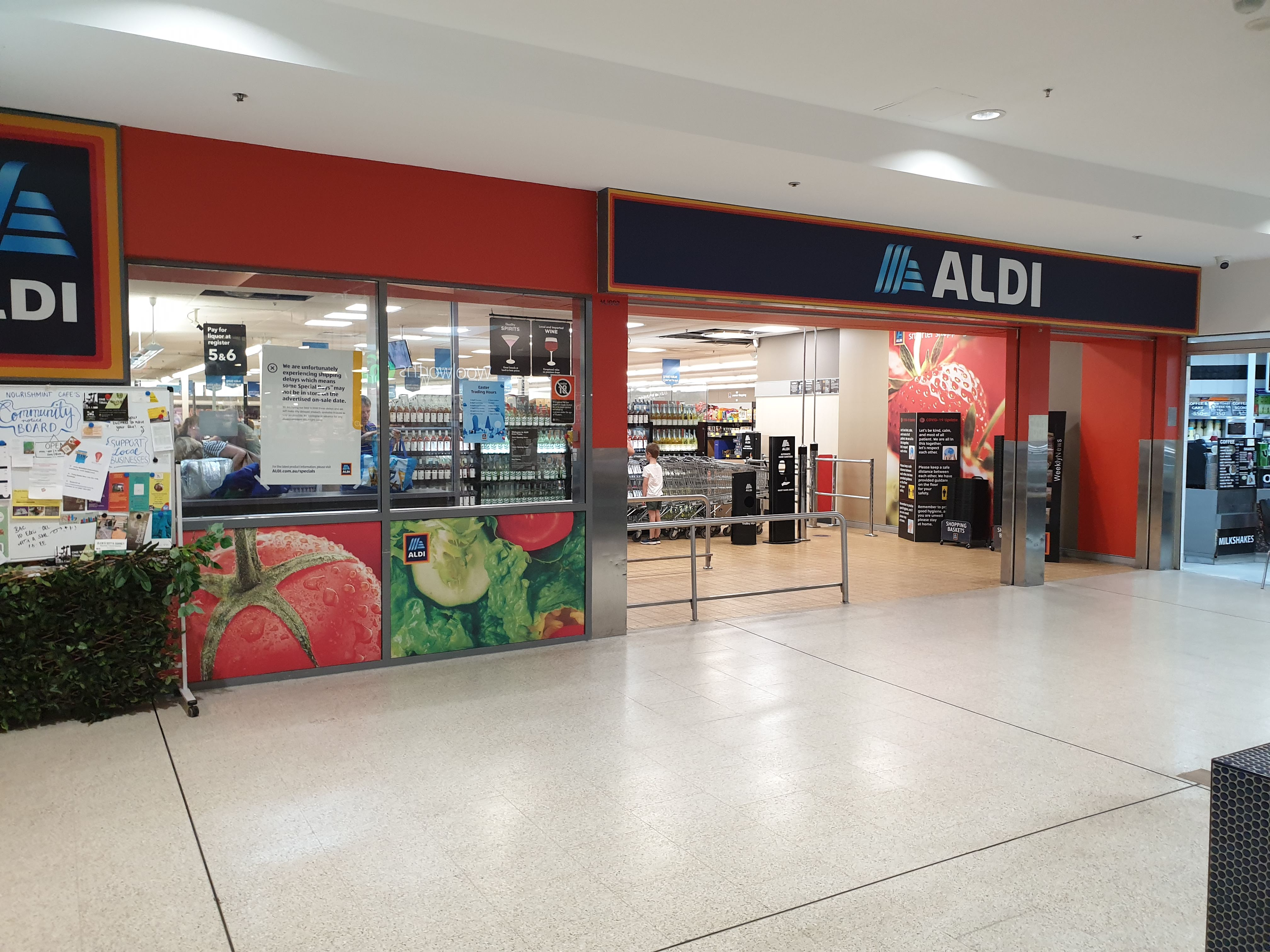 Aldi temporary closure